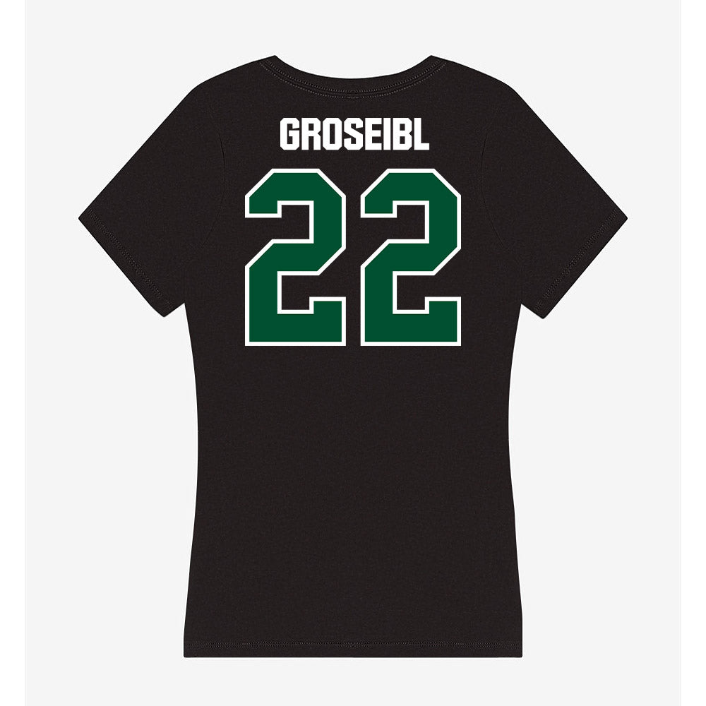 Miami - NCAA Women's Soccer : Sara Groseibl - Women's V-Neck T-Shirt-1