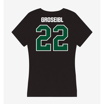 Miami - NCAA Women's Soccer : Sara Groseibl - Women's V-Neck T-Shirt-1