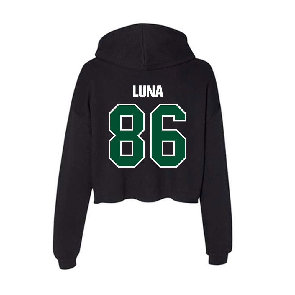 Miami - NCAA Football : Kolby Luna - Women's Crop Fleece Hoodie-1