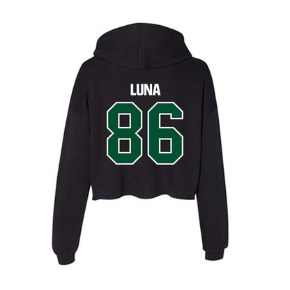 Miami - NCAA Football : Kolby Luna - Women's Crop Fleece Hoodie-1