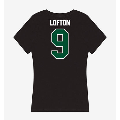Miami - NCAA Football : Elija Lofton - Women's V-Neck T-Shirt-1