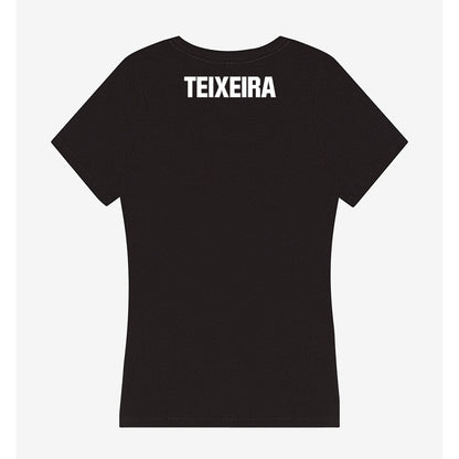Miami - NCAA Women's Track & Field : Deisiane Teixeira - Women's V-Neck T-Shirt-1