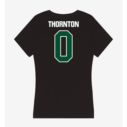 Miami - NCAA Football : Omar Thornton - Women's V-Neck T-Shirt-1