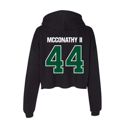 Miami - NCAA Football : Cole McConathy II - Women's Crop Fleece Hoodie-1