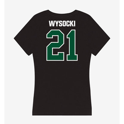 Miami - NCAA Women's Soccer : Carlie Wysocki - Women's V-Neck T-Shirt-1