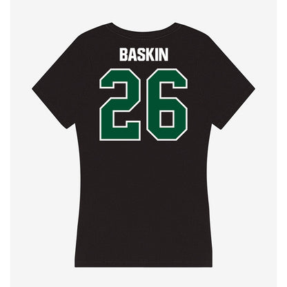 Miami - NCAA Women's Volleyball : Simone Baskin - Women's V-Neck T-Shirt-1