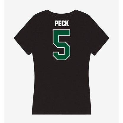 Miami - NCAA Women's Soccer : Amanda Peck - Women's V-Neck T-Shirt-1