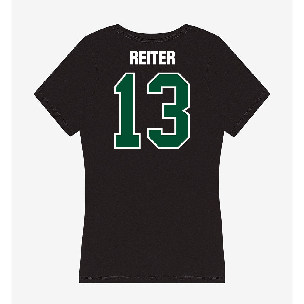 Miami - NCAA Women's Volleyball : Billie Reiter - Women's V-Neck T-Shirt-1