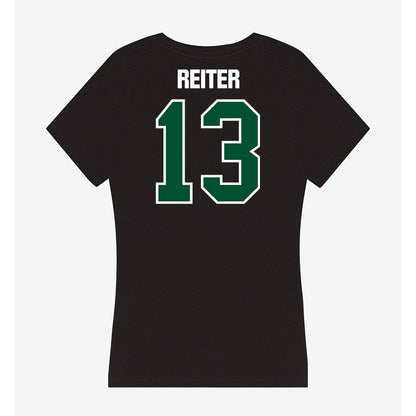Miami - NCAA Women's Volleyball : Billie Reiter - Women's V-Neck T-Shirt-1
