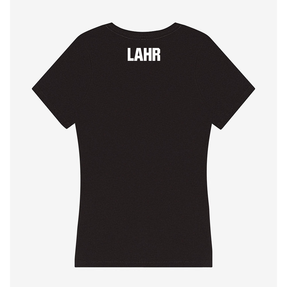 Miami - NCAA Women's Swimming & Diving : Carly Lahr - Women's V-Neck T-Shirt-1