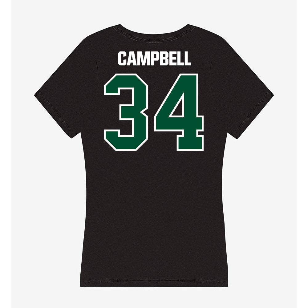 Miami - NCAA Football : Jordan Campbell - Women's V-Neck T-Shirt-1