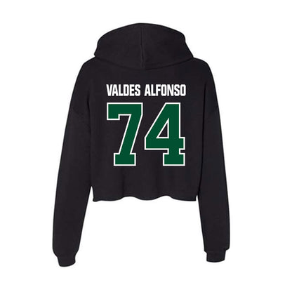 Miami - NCAA Football : Yerovi Valdes Alfonso - Women's Crop Fleece Hoodie-1