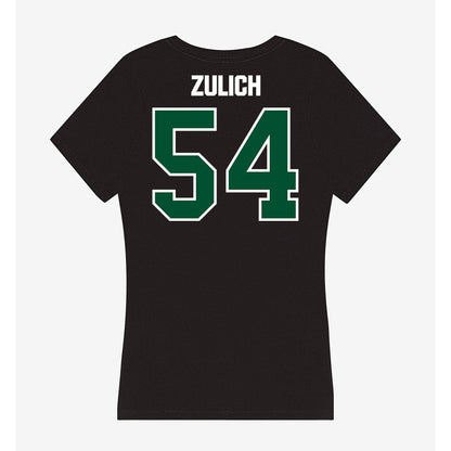 Miami - NCAA Women's Basketball : Sophia Zulich - Women's V-Neck T-Shirt-1