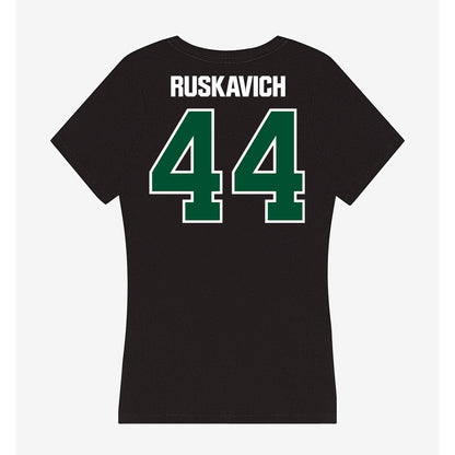 Miami - NCAA Football : Owen Ruskavich - Women's V-Neck T-Shirt-1