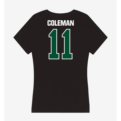 Miami - NCAA Football : Dereon Coleman - Women's V-Neck T-Shirt-1