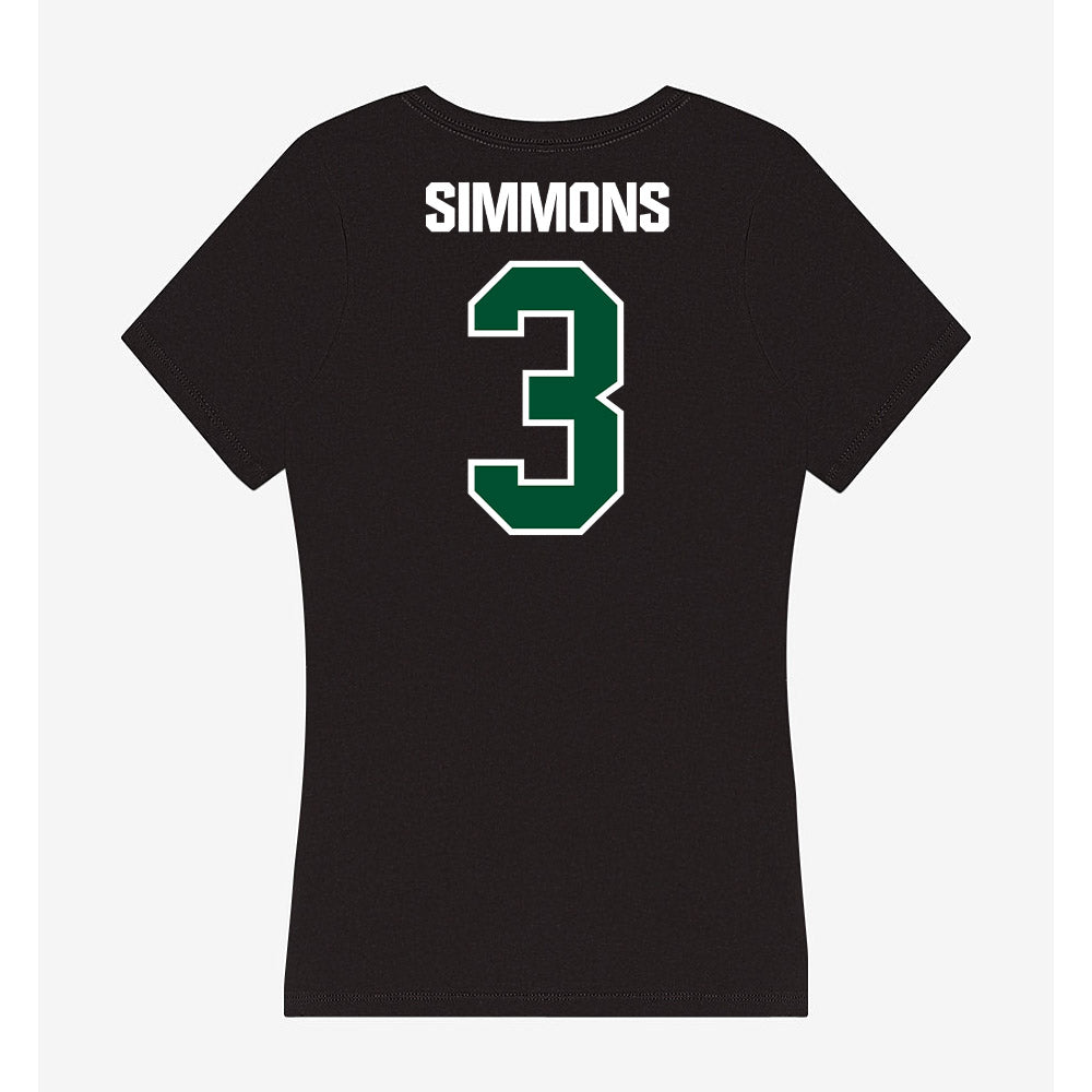Miami - NCAA Women's Soccer : Noelle Simmons - Women's V-Neck T-Shirt-1