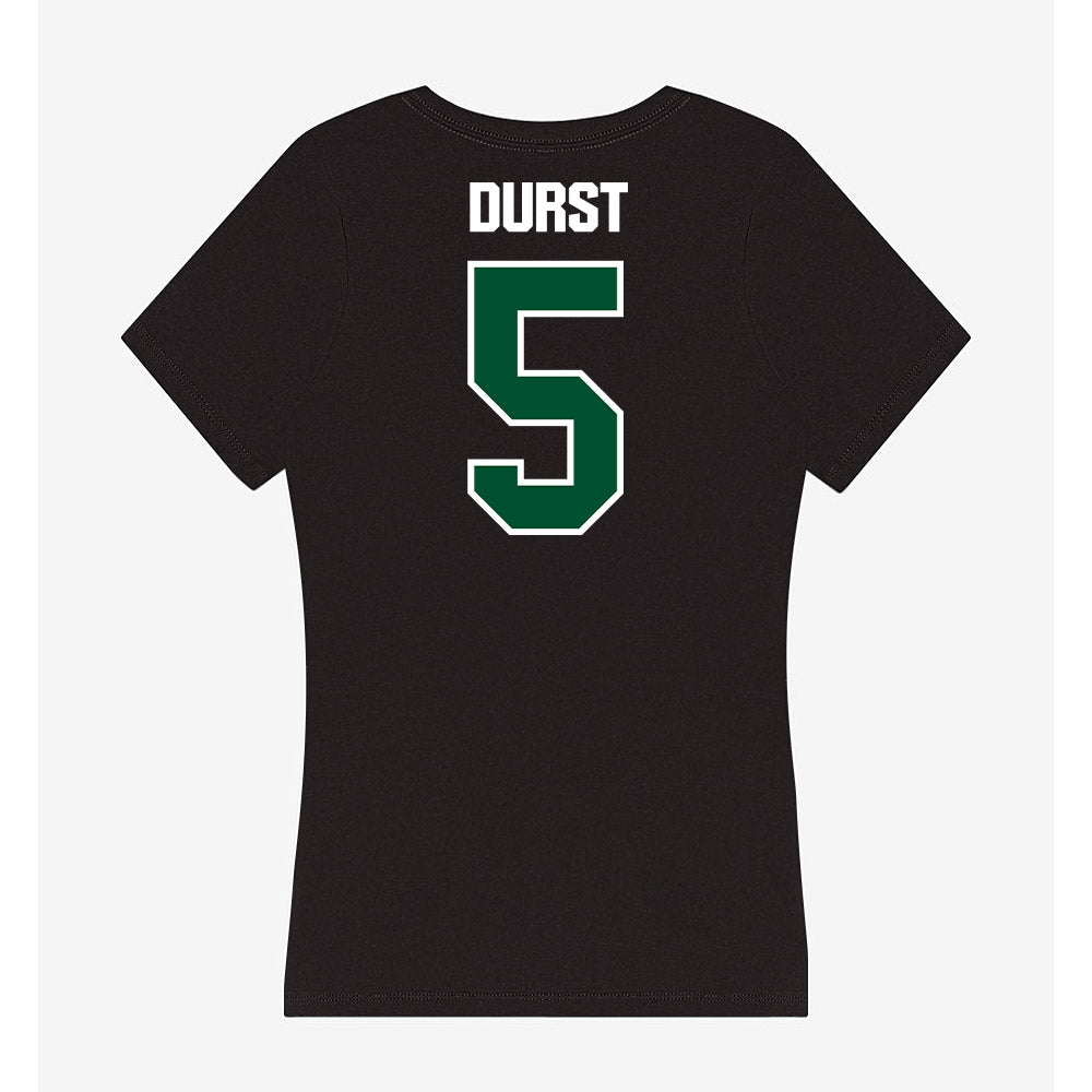 Miami - NCAA Women's Volleyball : Olivia Durst - Women's V-Neck T-Shirt-1