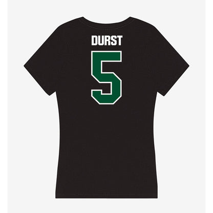 Miami - NCAA Women's Volleyball : Olivia Durst - Women's V-Neck T-Shirt-1