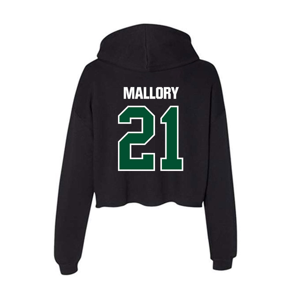 Miami - NCAA Football : Javian Mallory - Women's Crop Fleece Hooded Sweatshirt-1