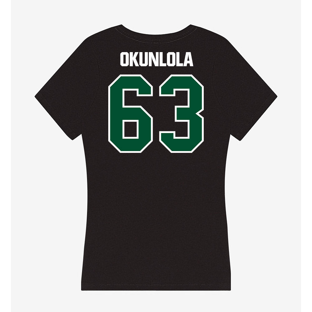 Miami - NCAA Football : Samson Okunlola - Women's V-Neck T-Shirt-1