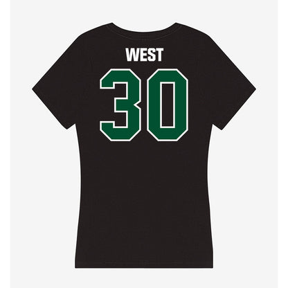 Miami - NCAA Baseball : Brylan West - Women's V-Neck T-Shirt-1