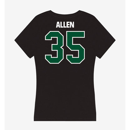 Miami - NCAA Men's Basketball : Dante Allen - Women's V-Neck T-Shirt-1