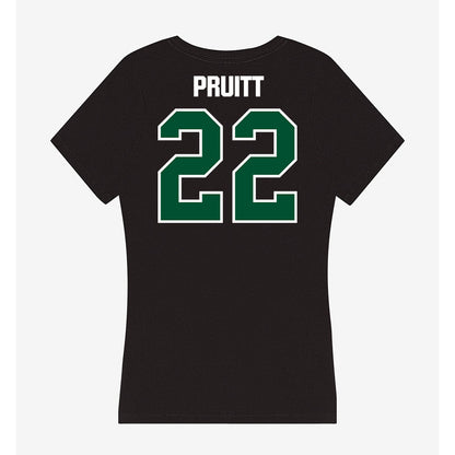 Miami - NCAA Football : Cam Pruitt - Women's V-Neck T-Shirt-1