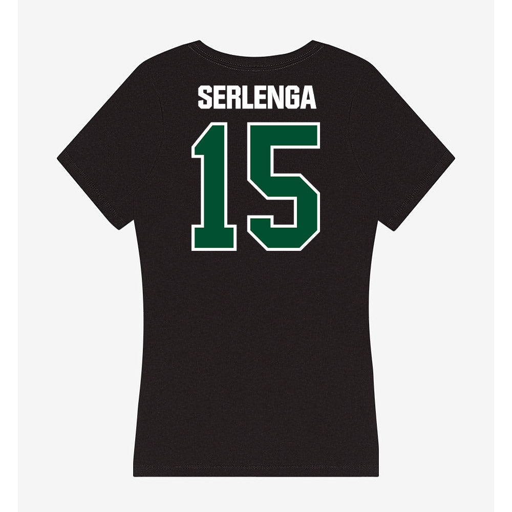 Miami - NCAA Women's Soccer : Allie Serlenga - Women's V-Neck T-Shirt-1