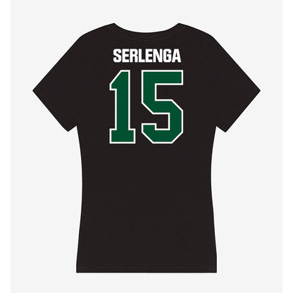 Miami - NCAA Women's Soccer : Allie Serlenga - Women's V-Neck T-Shirt-1