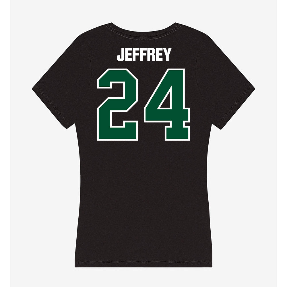 Miami - NCAA Baseball : Donavan Jeffrey - Women's V-Neck T-Shirt-1