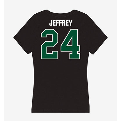 Miami - NCAA Baseball : Donavan Jeffrey - Women's V-Neck T-Shirt-1
