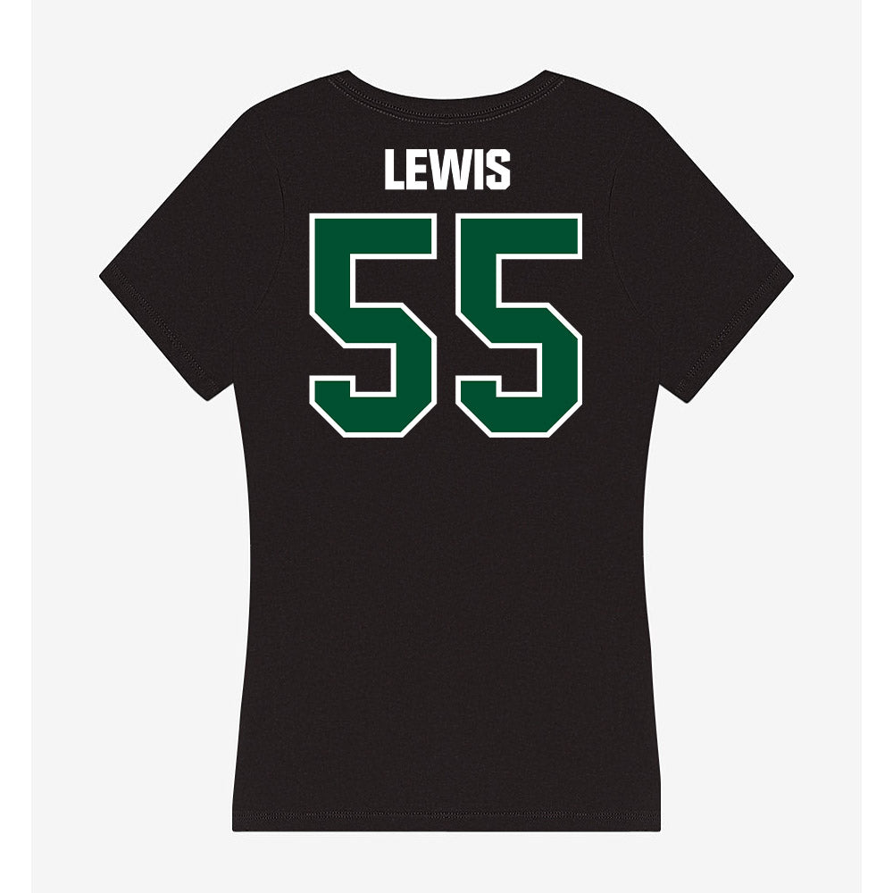 Miami - NCAA Men's Basketball : Acaden Lewis - Women's V-Neck T-Shirt-1