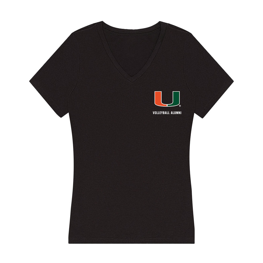 Miami - Women's Volleyball Alumni : Brooke McDermott - Women's V-Neck T-Shirt-0