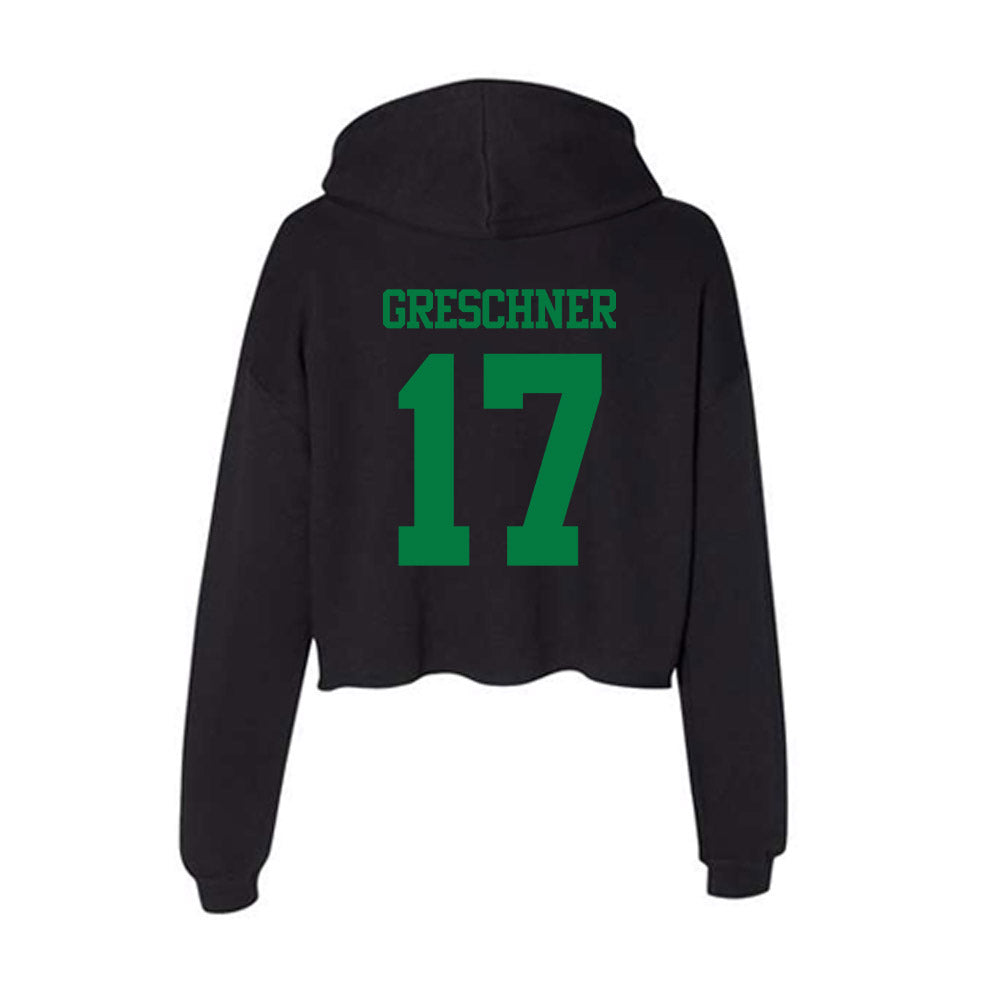 Oregon - NCAA Men's Tennis : Matvey Greschner - Women's Crop Fleece Hoodie-1