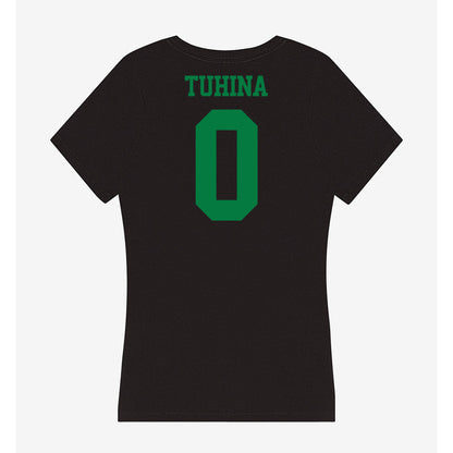Oregon - NCAA Women's Basketball : Astera Tuhina - Women's V-Neck T-Shirt-1