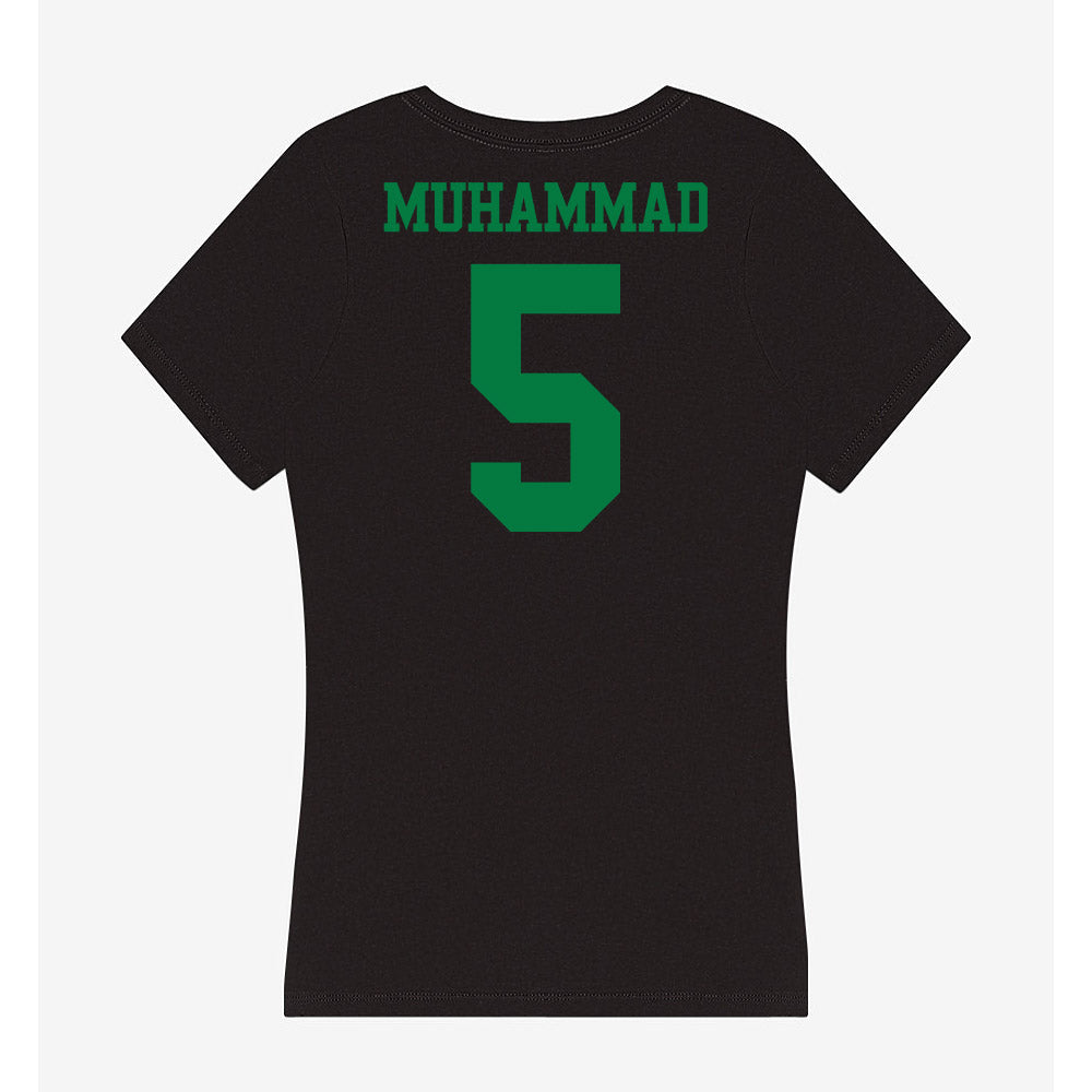 Oregon - NCAA Women's Basketball : Amina Muhammad - Women's V-Neck T-Shirt-1