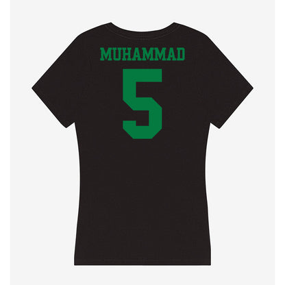 Oregon - NCAA Women's Basketball : Amina Muhammad - Women's V-Neck T-Shirt-1