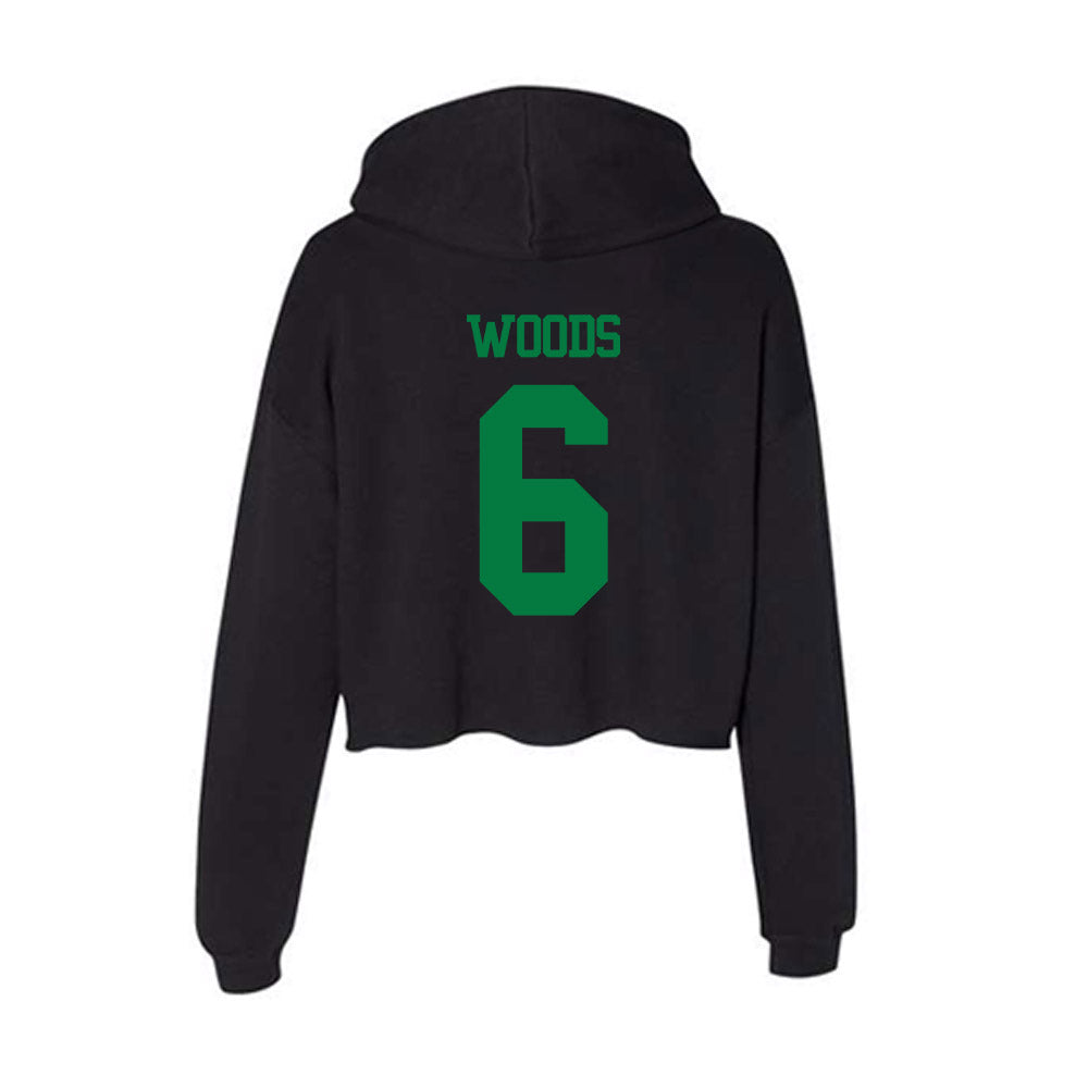 Oregon - NCAA Acrobatics & Tumbling : Nevaeh Woods - Women's Crop Fleece Hoodie-1