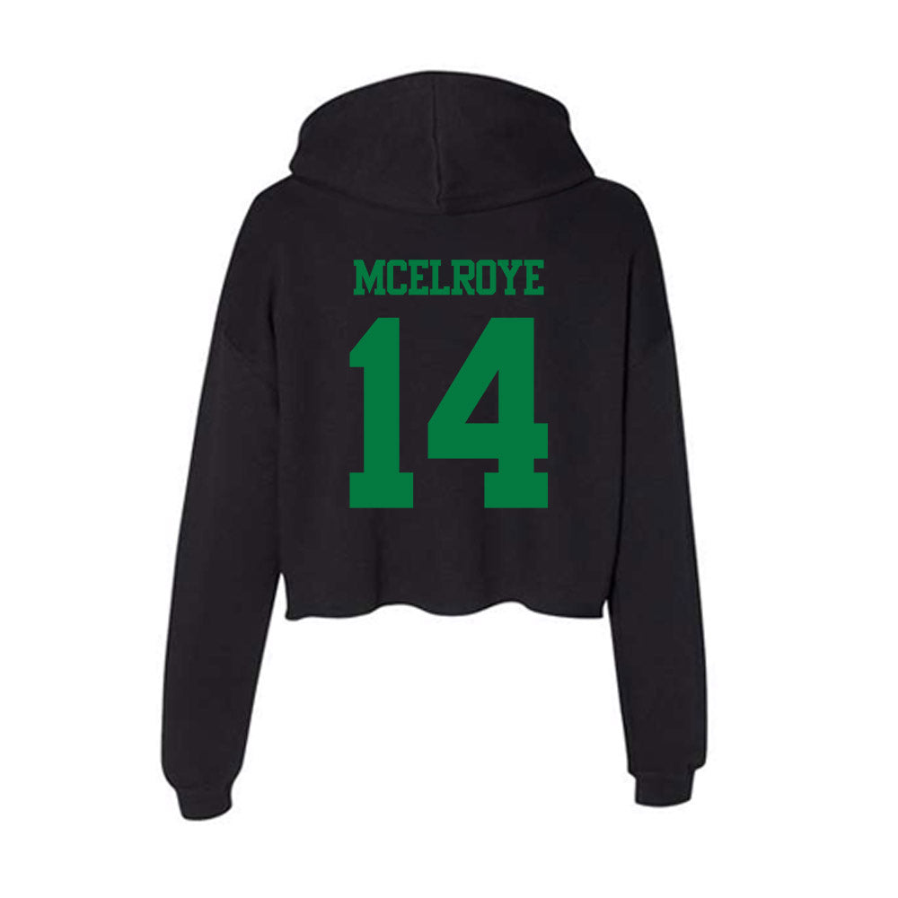 Oregon - NCAA Women's Lacrosse : Nya McElroye - Women's Crop Fleece Hoodie-1