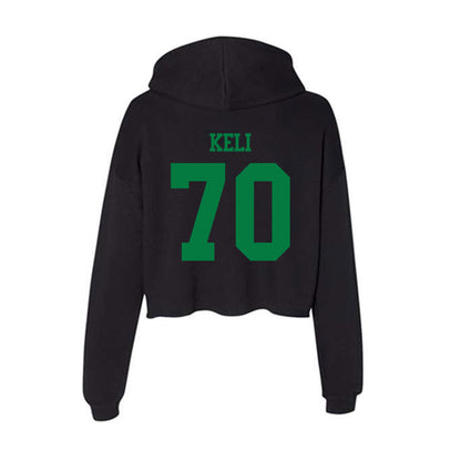 Oregon - NCAA Football : Koloi Keli - Women's Crop Fleece Hooded Sweatshirt-1