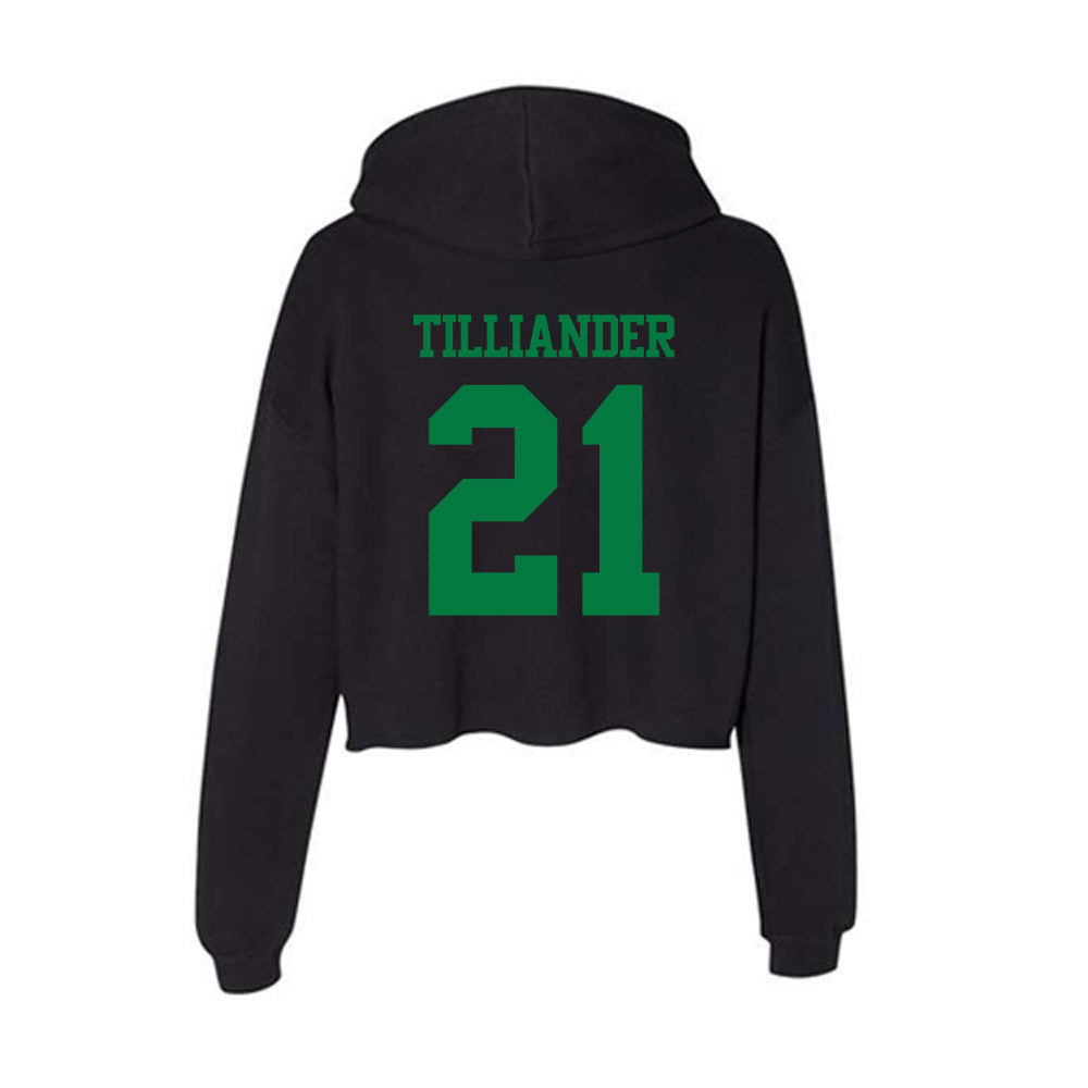 Oregon - NCAA Women's Basketball : Filippa Tilliander - Women's Crop Fleece Hoodie-1