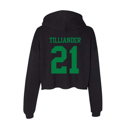 Oregon - NCAA Women's Basketball : Filippa Tilliander - Women's Crop Fleece Hoodie-1