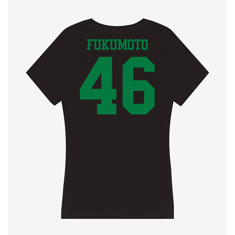 Oregon - NCAA Women's Volleyball : Natalie Fukumoto - Women's V-Neck T-Shirt-1