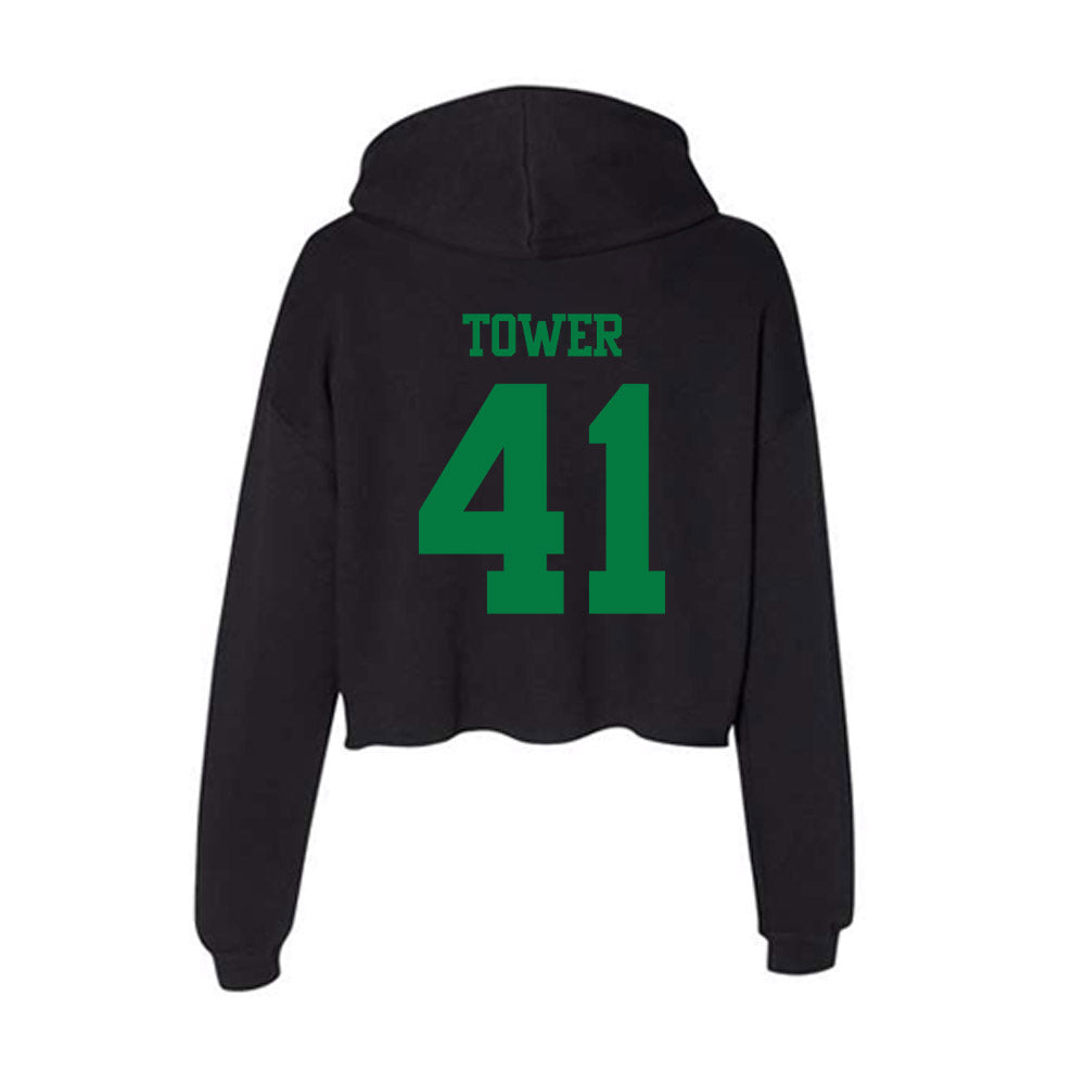 Oregon - NCAA Acrobatics & Tumbling : Mailee Tower - Women's Crop Fleece Hoodie-1