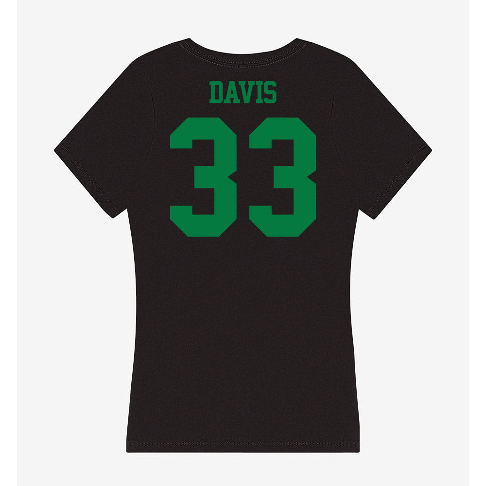 Oregon - NCAA Acrobatics & Tumbling : Lyric Davis - Women's V-Neck T-Shirt-1
