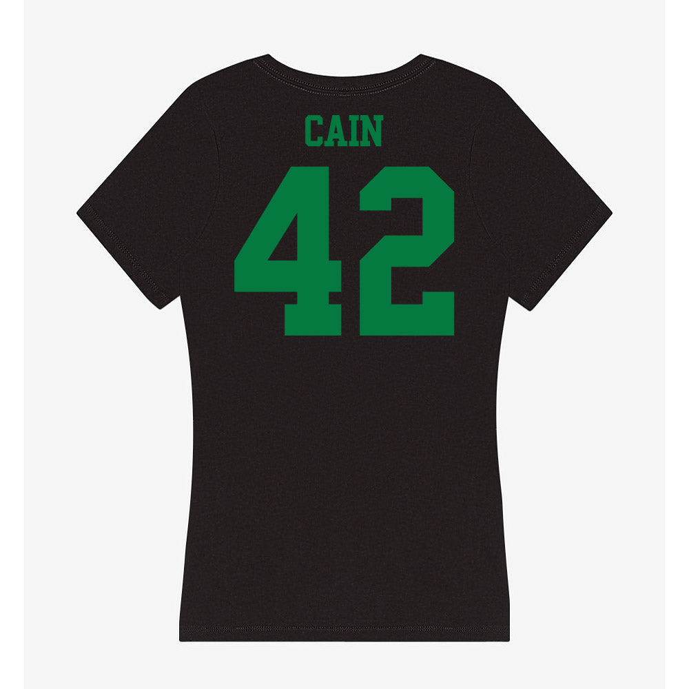 Oregon - NCAA Women's Basketball : Avary Cain - Women's V-Neck T-Shirt-1