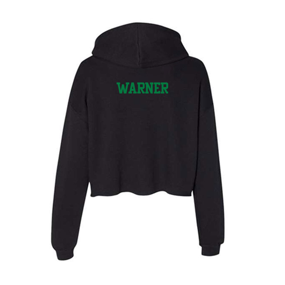 Oregon - NCAA Men's Cross Country : Jayden Warner - Women's Crop Fleece Hoodie-1
