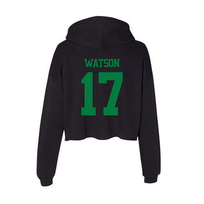 Oregon - NCAA Football : Tre Watson - Women's Crop Fleece Hooded Sweatshirt-1