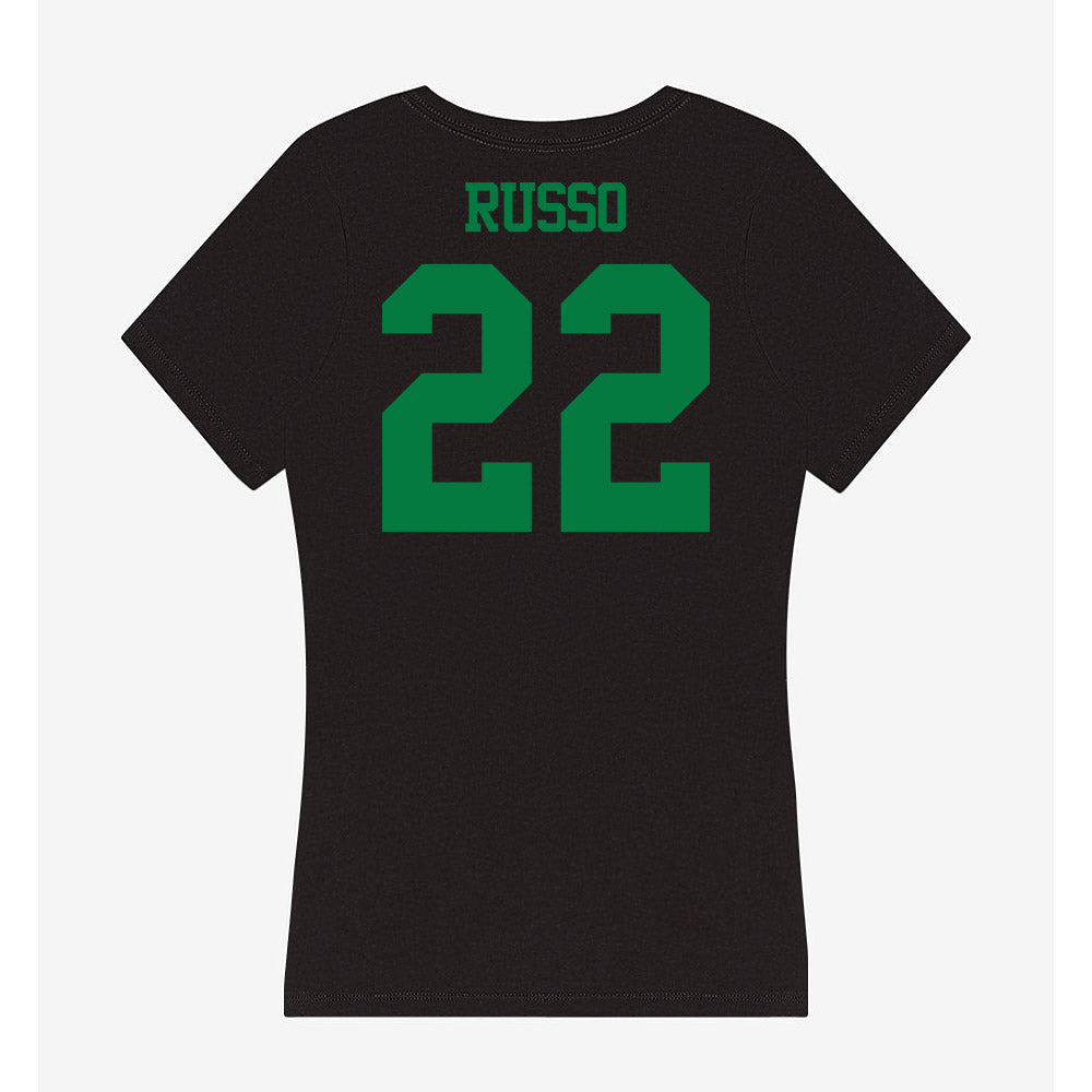 Oregon - NCAA Women's Soccer : Logan Russo - Women's V-Neck T-Shirt-1