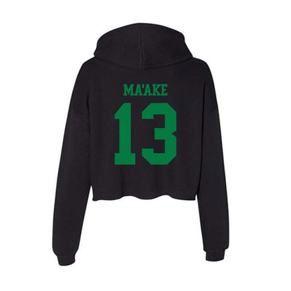 Oregon - NCAA Softball : Stefini Ma'ake - Women's Crop Fleece Hoodie-1